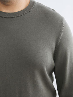 Bisiklet Yaka Erkek Triko Kazak