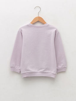 Bisiklet Yaka Uzun Kollu Frozen Bask?l? K?z Bebek Sweatshirt - Waikiki фото 2