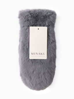 Варежки женские MINAKU цв.серый р-р 26*12см