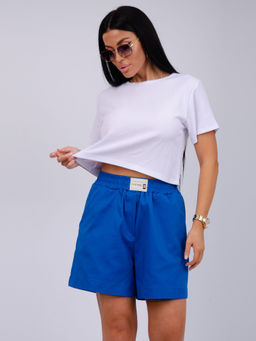 Шорты Сати, сатин хлопок 97% - Малина фото 32