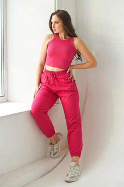 Майка-топ Кашкорсе рубчик лапша - Оптима фото 71