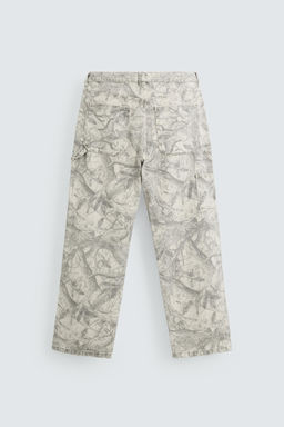 ABSTRACT PRINT CARPENTER TROUSERS - Zara фото 16
