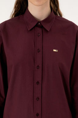 Kad_n Bordo Uzun Kollu G_mlek Sepette S_rpriz _ndirim - U.s. polo assn фото 6