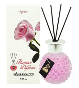 Жидкий освежитель воздуха с ароматом розы . -Florence diffuser rose. 200мл