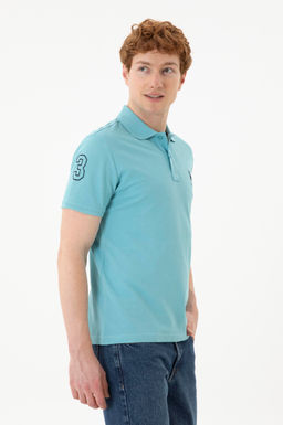 Футболка U.S. Polo Assn базовая мятная хлопок  фото 10