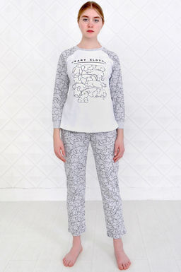 Арт. 4563 Пижама с брюками 42-52 (6 шт) Цвет:ассорти
