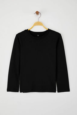 Lacivert-Bordo-Ekru 3lu Unisex Cocuk 100% Pamuk Duz Regular Orme T-Shirt TKDAW26TS00004 - Trendyolmilla фото 6