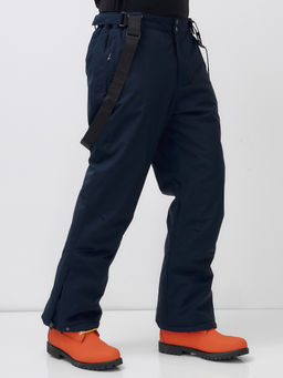 Горнолыжный костюм мужской зимний темно-синего цвета 390TS - Leifensh фото 31