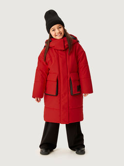 Пальто 6з4826 красный