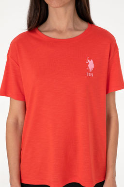 Kad_n K_rm_z_ Bisiklet Yaka Ti__rt Sepette S_rpriz _ndirim - U.s. polo assn фото 6