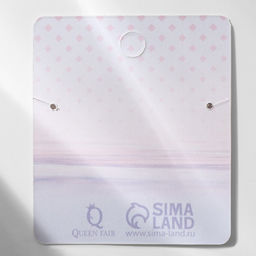 Кулон на леске «Счастье ждёт тебя», белый в золоте, 30 см