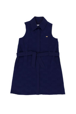 U. S. Polo Assn Темно-синее тканое платье без рукавов для девочки