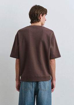 Mavi Patch Logo Kahverengi Tisort  фото 3