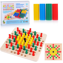 Мозаика деревянная Веселые столбики 101 эл