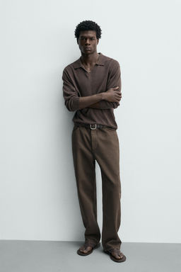 PANTAL?N CARGO STRAIGHT FIT / Marr?n - Zara фото 6