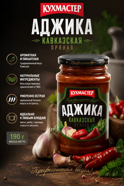 Аджика Кухмастер Кавказская 190 г