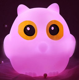 Ночник iLikeGift "Little owl", pink (9*10 см)
