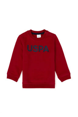 U. S. Polo Assn / Красный базовый свитшот для мальчика