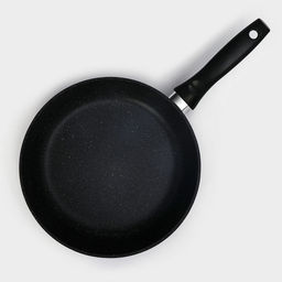 Сковорода Доляна «Элит», d=26 см, антипригарное покрытие, пластиковая ручка, алюминий, чёрная