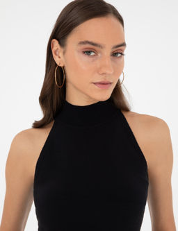 Siyah Slim Fit Triko Bluz - Pierre cardin фото 2