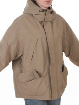 3090 DK. BEIGE Куртка демисезонная женская (100 гр. холлофайбер)