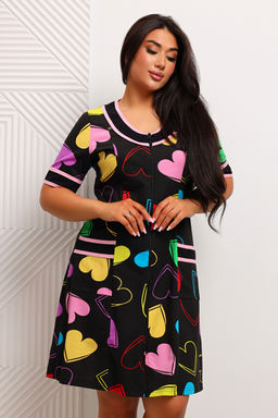 Халат женский из кулирки Марфа сердечки - Амадэль фото 20