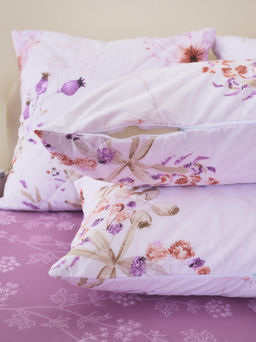 Постельное белье зима-лето из поплина с простыней на резинке - Виталина 2 сп.с прост.на резинке 180*200*25 (нав.70х70)