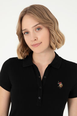 Женская черная футболка Неожиданная скидка в корзине - U.s. polo assn фото 2