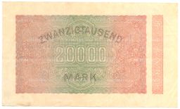 Банкнота 20000 марок 1923 года Германия