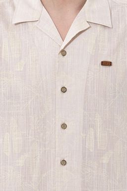 U. S. Polo Assn / Мужская рубашка цвета хаки с коротким рукавом - U.s. polo assn фото 6
