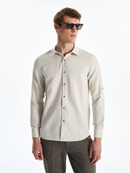 Slim Fit Uzun Kollu Arm?rl? Erkek G?mlek