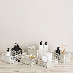 Корзина пластмассовая для хранения Linden 1,4л, 19х14х7,5см, универсальная, полипропилен, светло-серый (Россия) - Домашняя мода фото 8