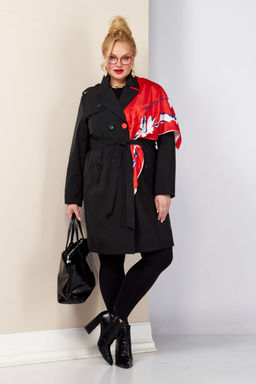 Плащ SHETTI 2187 чёрный