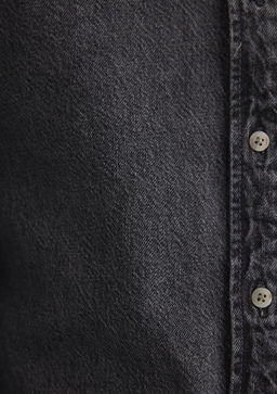 Jayden Classic Denim Antrasit Jean Gomlek - Mavi фото 8