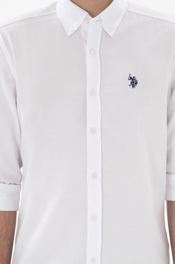 Erkek Beyaz Uzun Kollu Basic G_mlek Sepette S_rpriz _ndirim - U.s. polo assn фото 6
