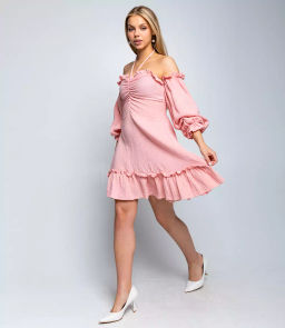 Платье #БШ2338, пудровый