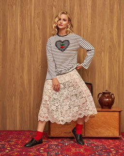 Лонгслив с сердцем и вишенками - Sahar art lab фото 9