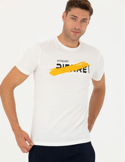 Ekru Slim Fit Ti__rt