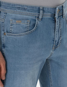 A__k Mavi Slim Fit Pamuk Kar___ml_ Jean Pantolon - Cacharel фото 5
