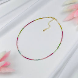 Колье из Турмалина микс