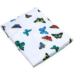 Бабочки Покрывало 260х215см, спальное место 180см, макосатин 115г/м2 - хлопок 70%, полиэстер 30%, ультрастеп, наполнитель синтепон 70г/м2, подкладка полиэстер, 3 декоративных чехла с запахом: 50х70см, французский кант - 2шт, 30х50см - 1шт, Домашня - Домашняя мода фото 3