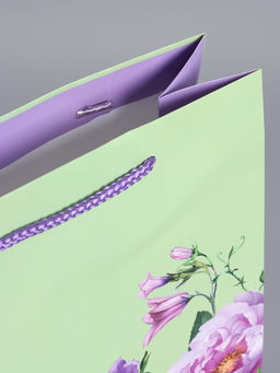 Пакет подарочный ламинированный «Цветы», 26×12×32 см