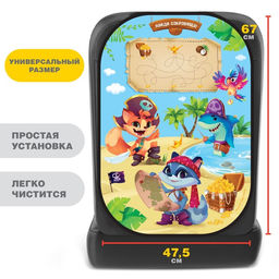 Чехол на сиденье защитный - незапинайка Пираты 670х475 мм