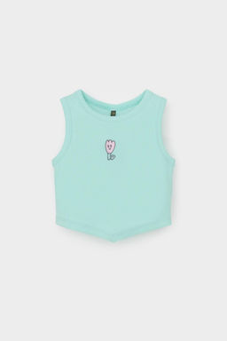 КР 302694/зеленый ручей к541 майка-топ для дев