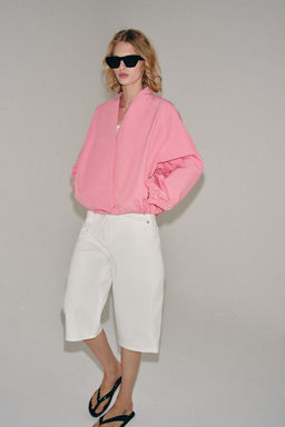 CHAQUETA BOMBER ZW COLLECTION / Rosa