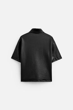 WAXED-EFFECT SHIRT - Zara фото 7