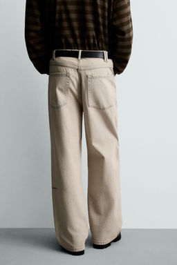 JEANS LOOSE FIT / Crudo / Marr?n - Zara фото 3