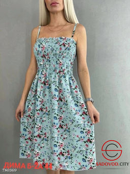 Женское летнее платье с цветочным принтом - Bruno фото 2