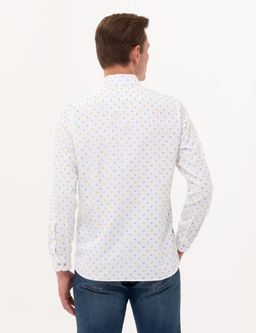 A__k Ye_il Slim Fit Uzun Kollu G_mlek
