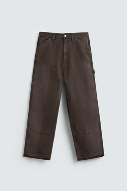 SPLATTER CARPENTER TROUSERS - Zara фото 7